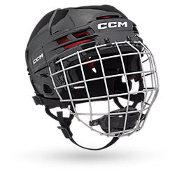 CCM TACKS 70 HELMET COMBO- JR (Age 7-10) BLACK