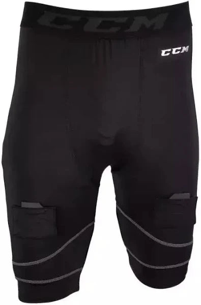 CCM PRO CUT  COMP SHORT W/ JOCK SR S